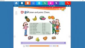 Kid's Box 2 Unit 7 Chant: At the farm Fruit and Vegetables/ So do I