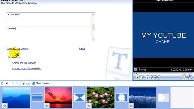 How To Create.Window Movie Maker