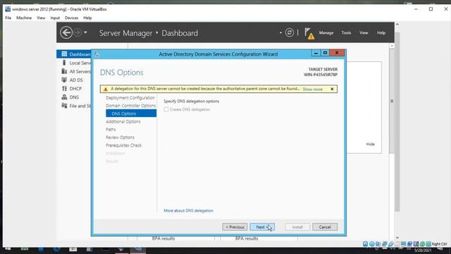 Installing and Configuring AD DS in Windows Server 2012 in Virtual Box смотреть онлайн