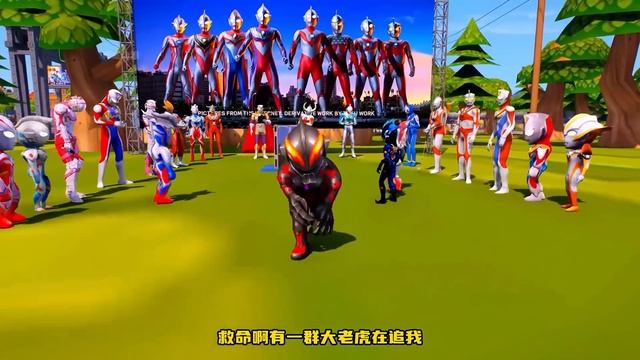 奧特戰士打完怪獸正準備回家，不料卻被一群鯊魚怪攔住了去路，他們居然要奧特戰士給他們跳舞！【神龍動漫】 смотреть онлайн