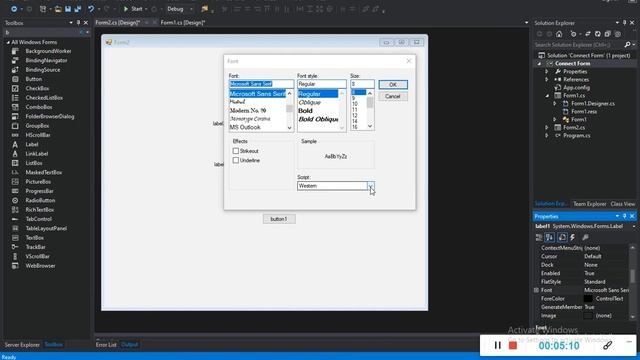 how to create Window form in c# windows application and how to connect each other in visual studi смотреть онлайн