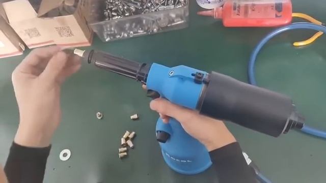 Rivnut gun Pneumatic tool Automobile, electrical cabinet, elevator, air conditioning, sheet metal смотреть онлайн