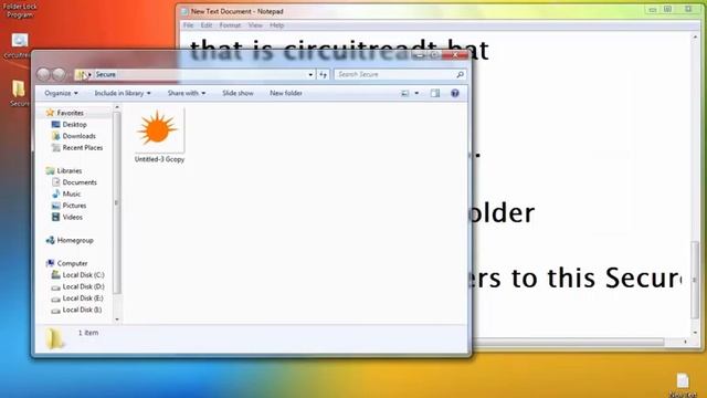 Lock your files/folders using Notepad смотреть онлайн