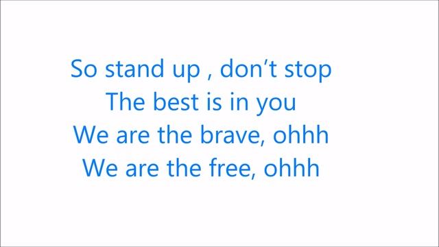 Lenka - We Are The Brave ( Lyrics Video ) смотреть онлайн