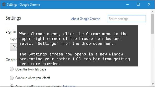 How to Open Google Chrome Settings in a Separate Window смотреть онлайн