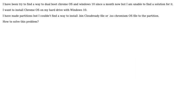 How to dual boot Chrome OS and Windows on a legacy BIOS? смотреть онлайн