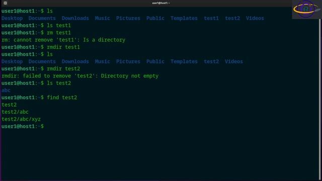 Linux Command - rmdir смотреть онлайн