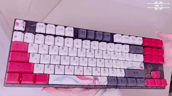 Unboxing Varmilo Beijing Opera Keyboard 🌸| EC Sakura Switch 💫| Beautiful Keyboard✨