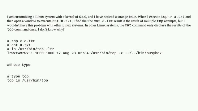 Unix: Why does the cat command display all the content? смотреть онлайн