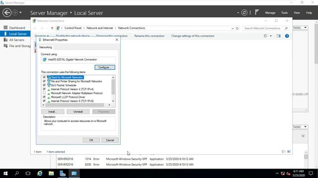 Server IP Address Setting Windows Server 2016 смотреть онлайн
