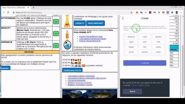 🌞TRONLINK Tutorial de instalación de extensión de Chrome🌞 смотреть онлайн
