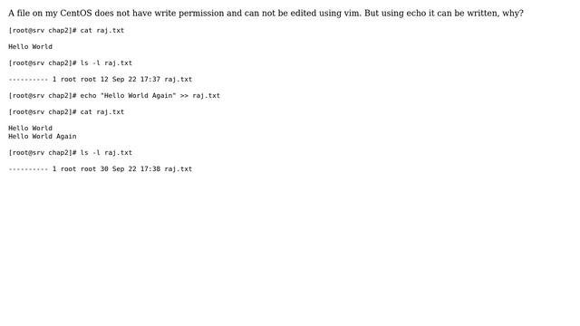 Unix & Linux: File permissions not working смотреть онлайн
