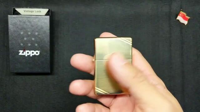 Zippo Lighter - Vintage High Polish Brass with Slashes 270 смотреть онлайн