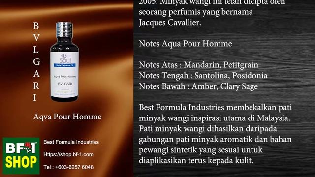 Pati Minyak wangi Bvlgari Aqva Pour Homme смотреть онлайн