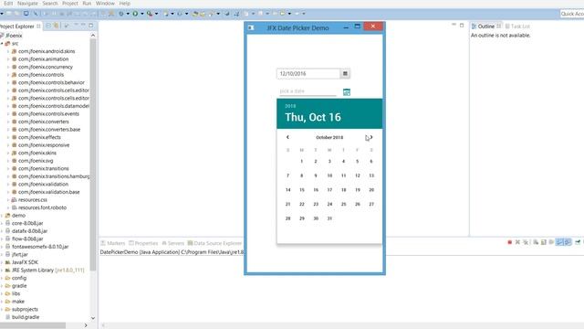 How to run JFoenix demo in Eclipse - JavaFX Material Design Library смотреть онлайн