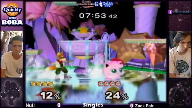 SSBM @ Quickly 8 - Null Vs. Zack Fair смотреть онлайн