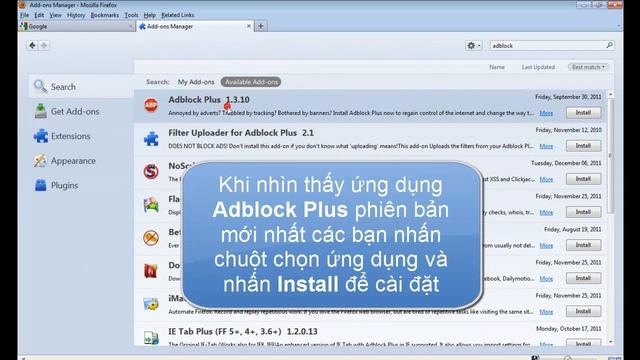 Cài đặt ứng dụng mở rộng Adblock Plus cho Firefox смотреть онлайн