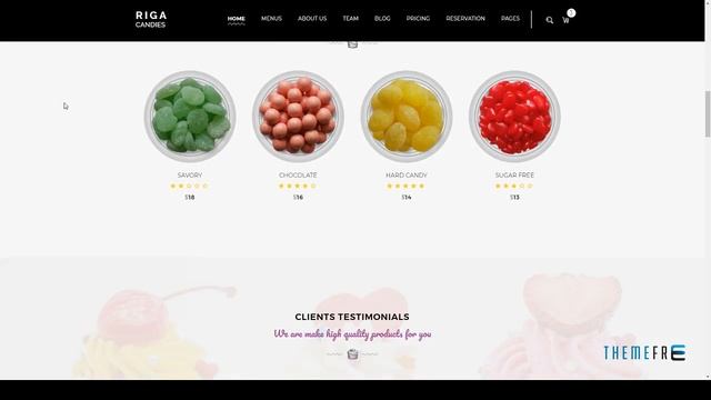 Riga - Candy and Sweets HTML Template Alan Amos смотреть онлайн