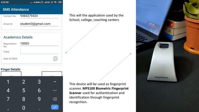 Biometric based Attendance taking Android App project смотреть онлайн