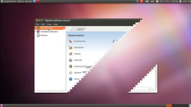 Ubuntu 10.10 Software Center смотреть онлайн