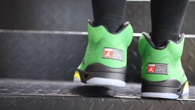 XH55 Girl AIR JORDAN 5 SE APPLE GREEN смотреть онлайн