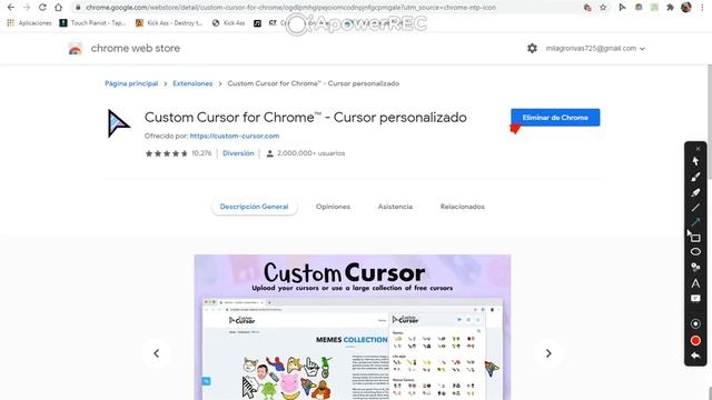 Como cambiar el cursor de google Chrome link en la descripcion смотреть онлайн