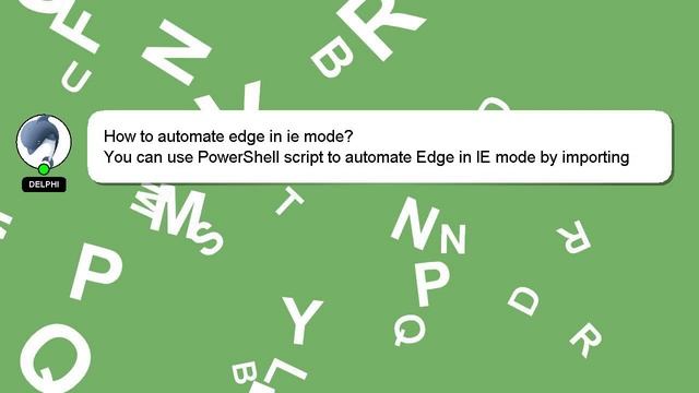 How to automate edge in ie mode? смотреть онлайн