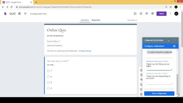 Google Forms - Email Notification For Google Forms || Form Notifications Add On || Google Forms