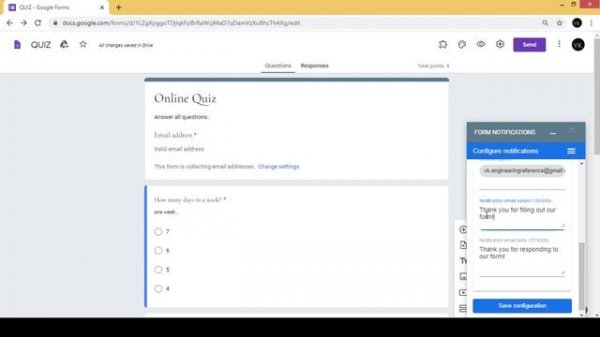 Google forms - Email notification for Google Forms || Form notifications add on || Google Forms