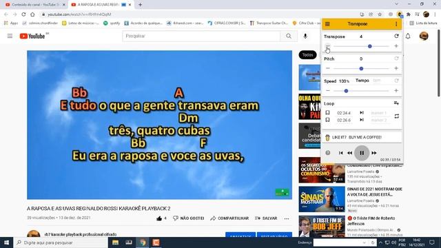 HOW TO CHANGE THE TONE OF KARAOKE DIRECTLY ON YOUTUBEon google chrome смотреть онлайн