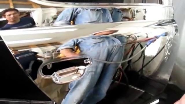 How to spray chrome, new revolutionary chrome plating system rear door смотреть онлайн
