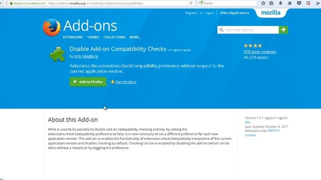 طريقة جعل اضافة برنامج IDM متوافقة و تعمل مع اخر اصدار من متصفح Mozila فايرفوكس