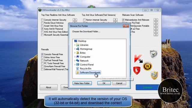 Free SSDownloader - Windows Security Software Downloader by Britec смотреть онлайн