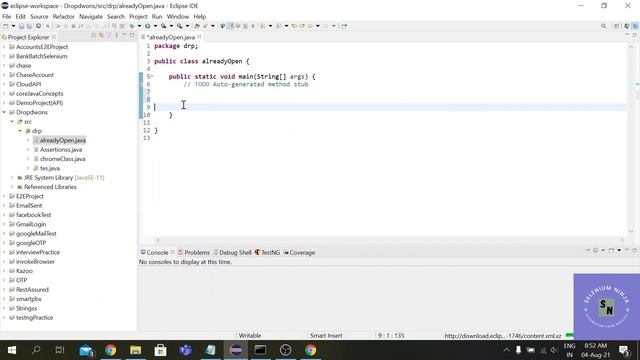 Run Selenium on an Already Opened Browser | How to use test cases on an already opened browser | SN смотреть онлайн