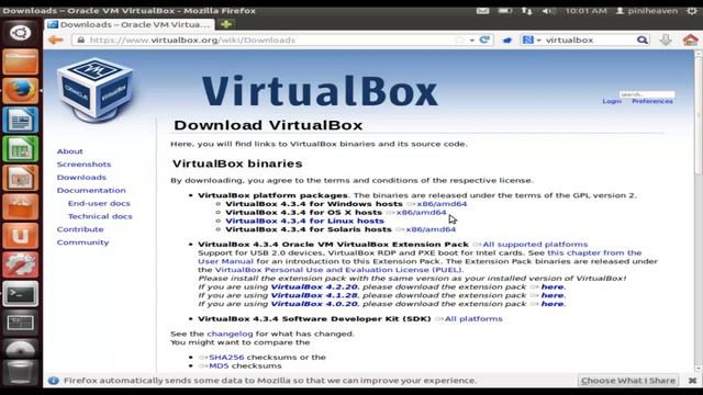 linux command tutorial for absolutely beginner less1 -- how to down load virtualbox and ubbuntu ISO смотреть онлайн