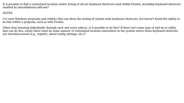 How do I see all set shortcuts within Firefox? смотреть онлайн