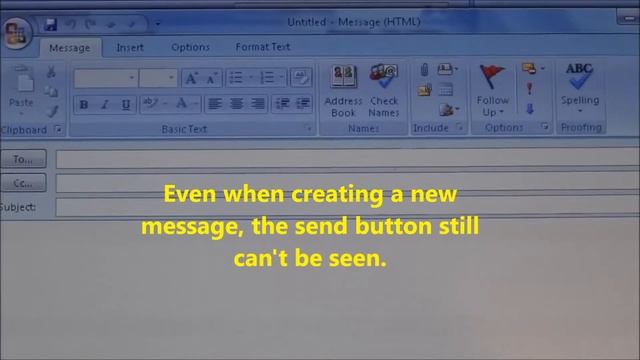 Outlook Missing Send Button смотреть онлайн