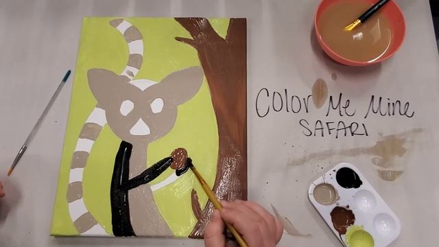 LEMUR CANVAS - Safari 2021 Summer Camp with Color Me Mine! смотреть онлайн