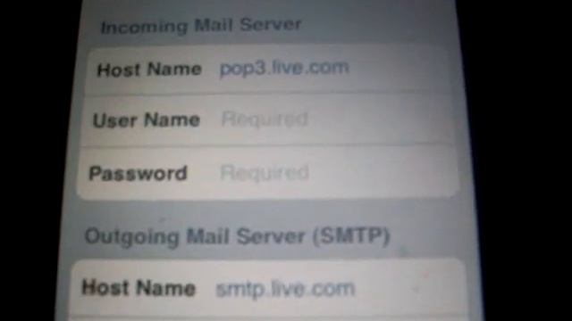 Hotmail On iPhone/iPod Touch Mail Application смотреть онлайн
