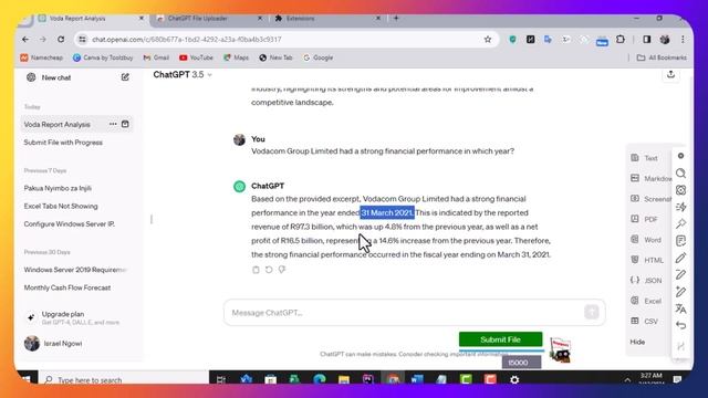 ChatGPT 3.5/4 adding file submit button chrome extension смотреть онлайн