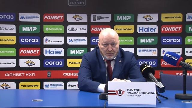 Пресс-конференция после первого матча серии «Металлург» - «Автомобилист» смотреть онлайн