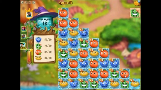Как пройти 14 уровень в игре "Магическая Кухня" смотреть онлайн