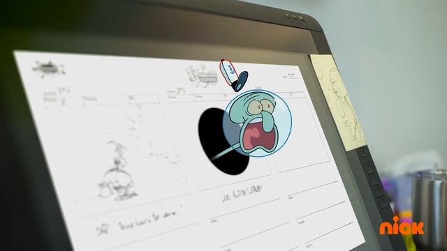 Squidward meets his voice actor (Rodger Bumpass) in Goons on the Moon смотреть онлайн