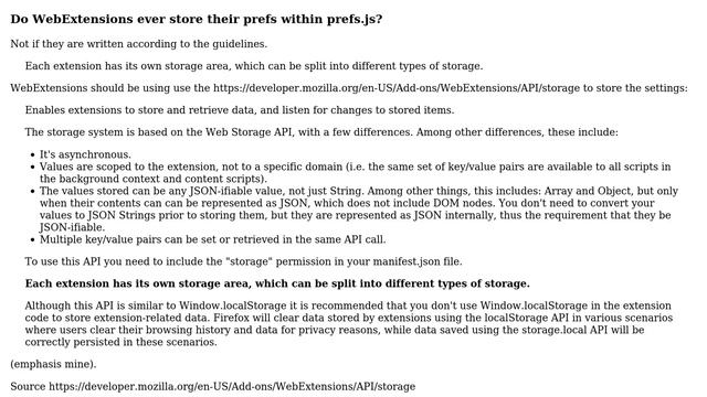 Does Firefox 57+ use extensions.\* prefs for individual extensions anymore? смотреть онлайн