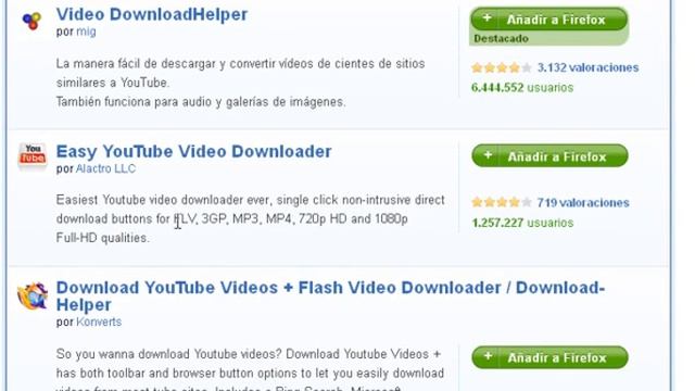 Descarga videos facilmente de YouTube con un complemento para Mozilla Firefox смотреть онлайн