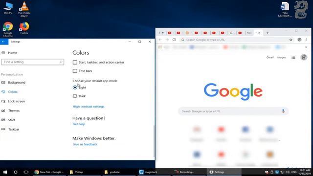 Chrome Automatically Switch Themes Depending on Windows 10 (Chrome respect the theme) смотреть онлайн