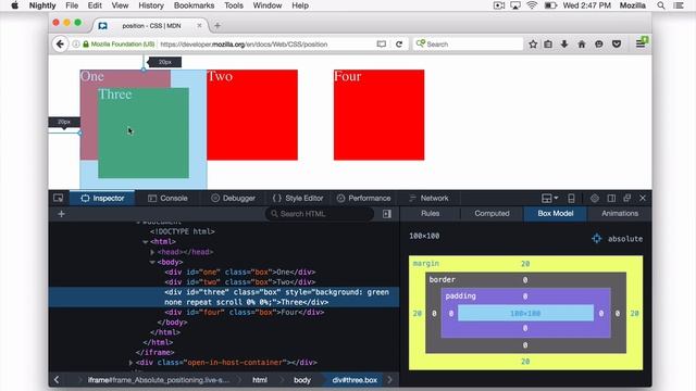 Repositioning elements with the Page Inspector (Firefox 48) смотреть онлайн