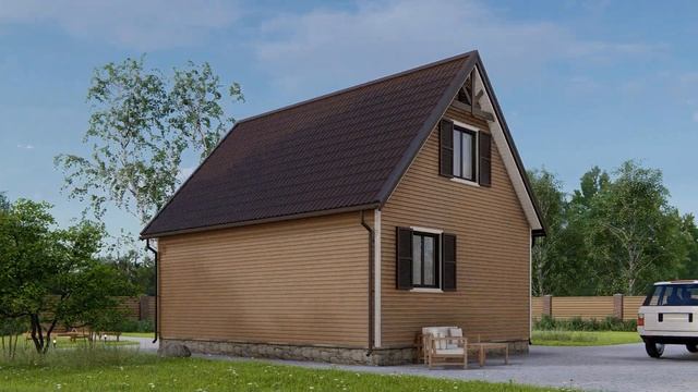 Каркасный дом "ДОМОК 6*8" смотреть онлайн