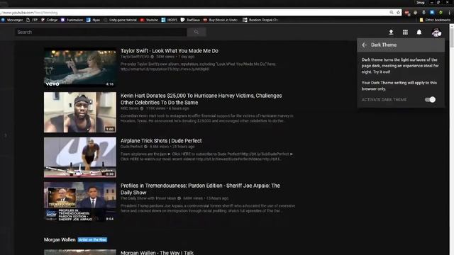 YouTUbe's New Dark theme... THANKS YOUTUBE смотреть онлайн