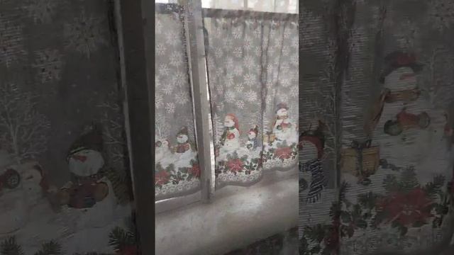 Сшила новогодние шторки на кухню! смотреть онлайн